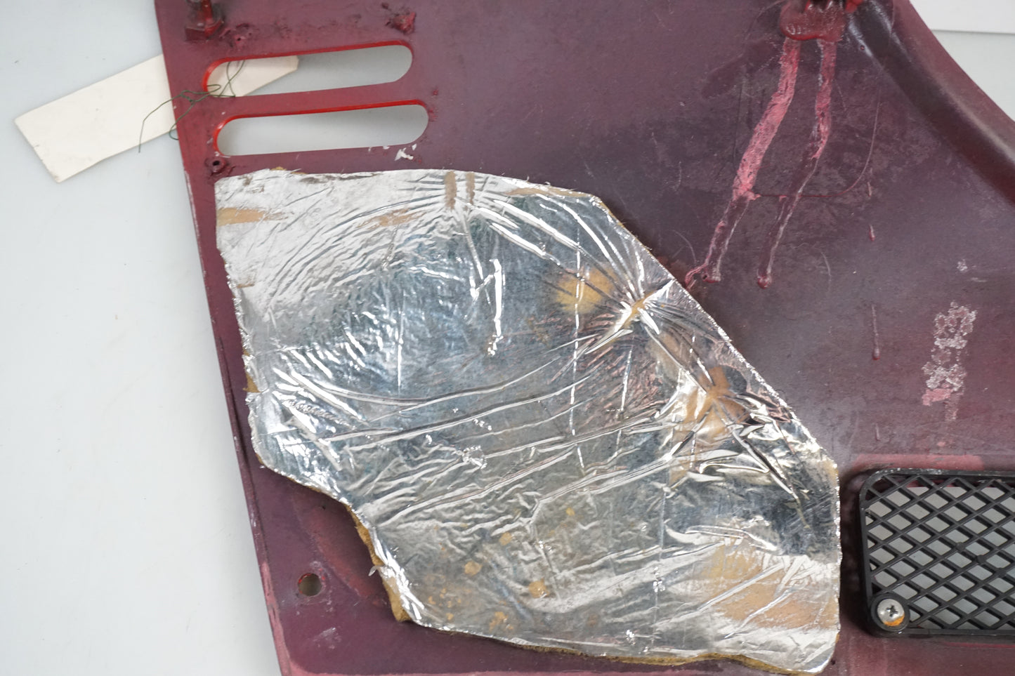 Snett nerifrån på Sidopanel från en Honda CBR 1000 F -1987 motorcykel.