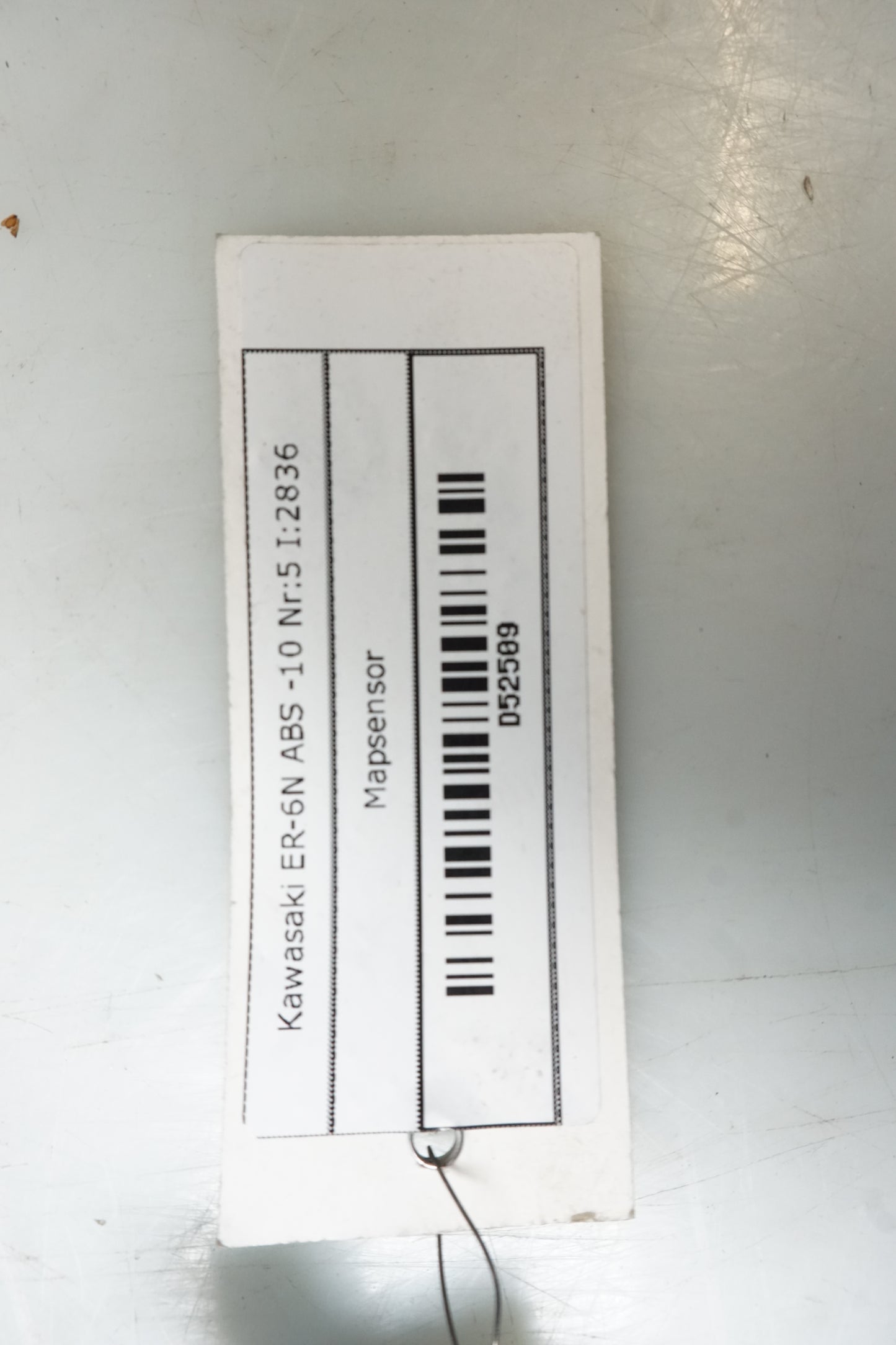 Höger sida på Mapsensor från en Kawasaki ER-6N -2010 motorcykel.
