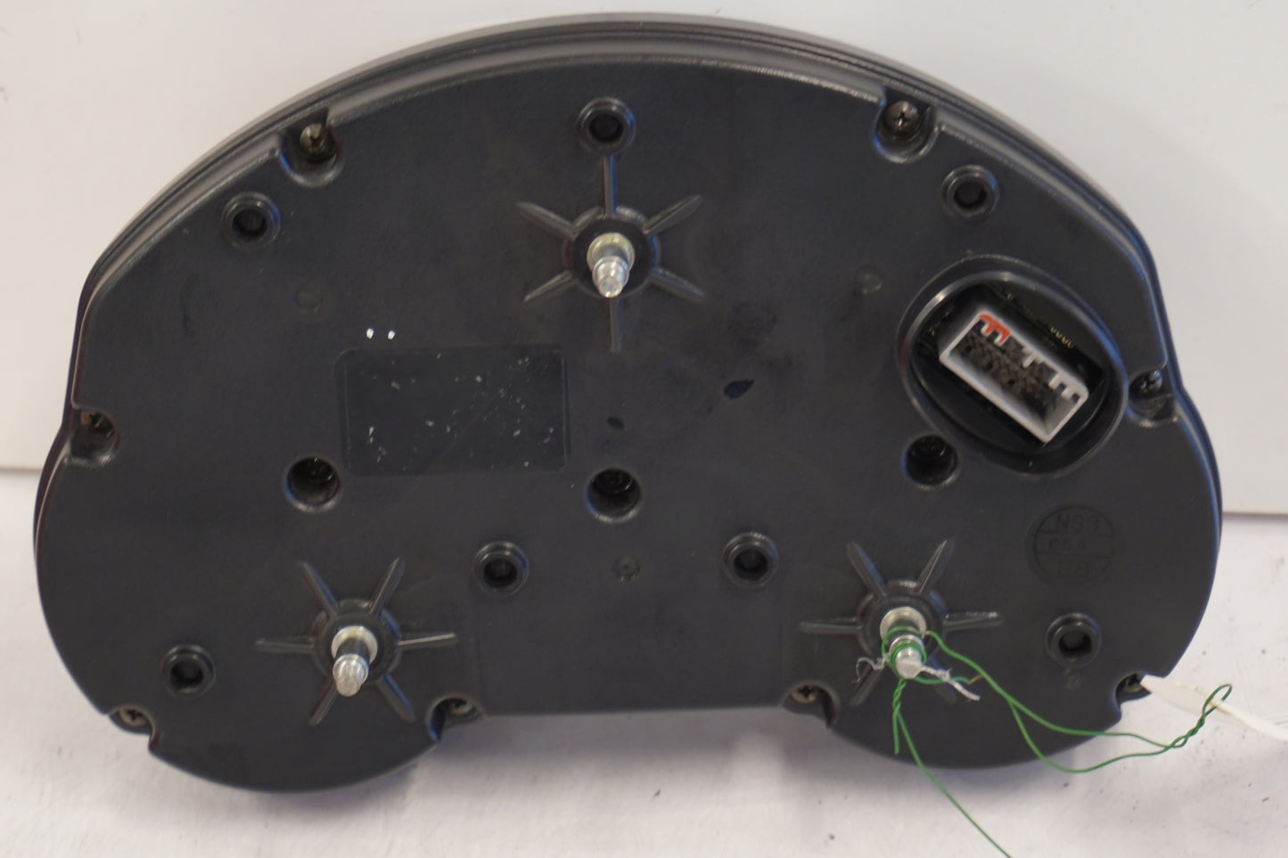 Snett nerifrån på Instrumentpanel från en Kawasaki ZZ-R 1400 -2007 motorcykel.