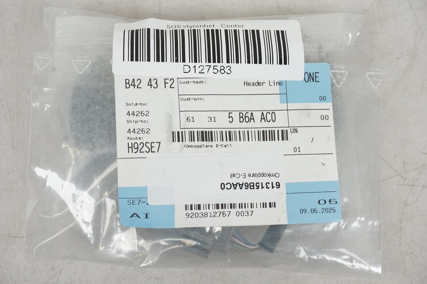 SOS unité de contrôle