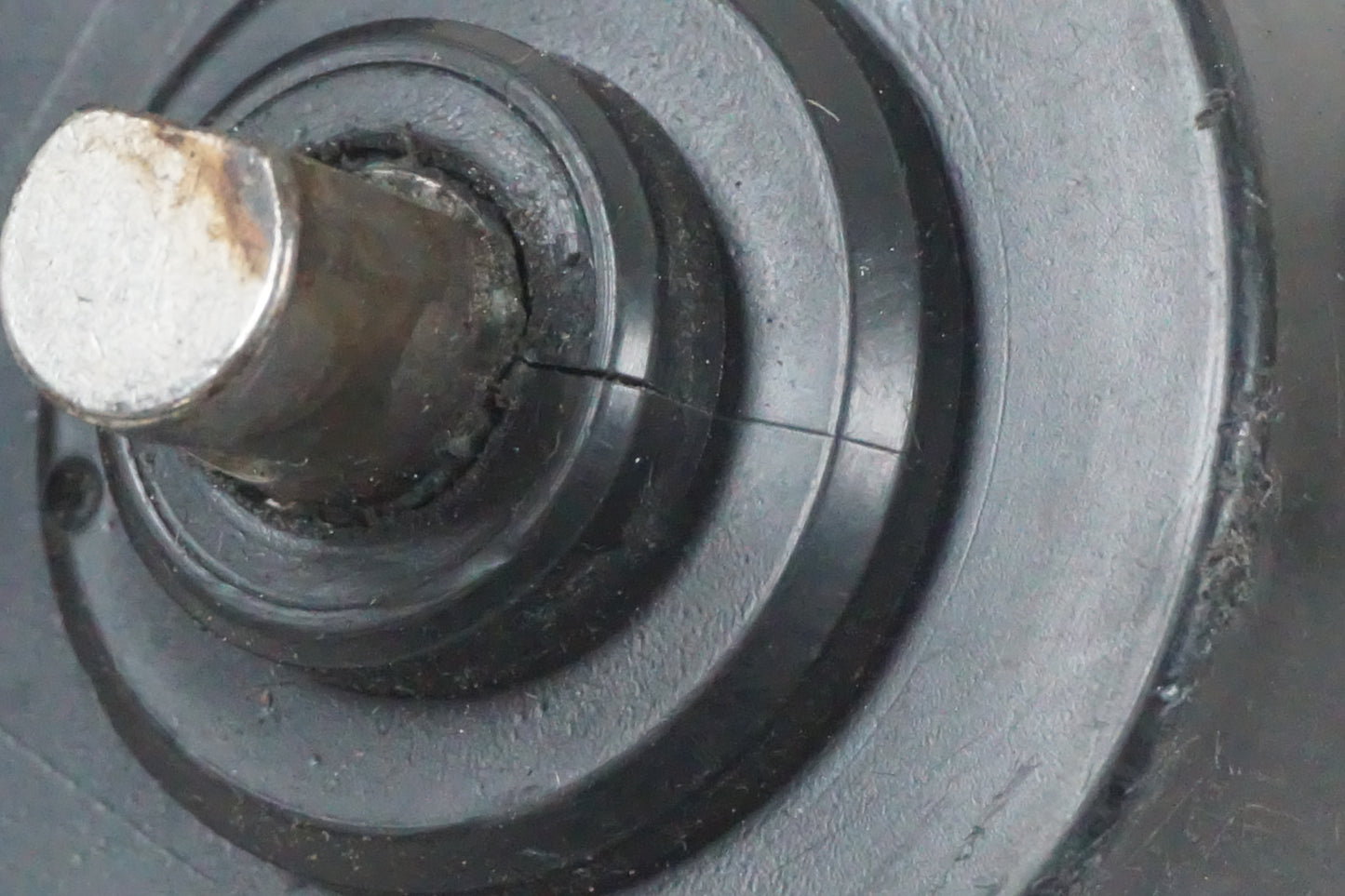 Snett uppifrån på Avgasspjällmotor från en Honda CBR 1000 RR -2006 motorcykel.