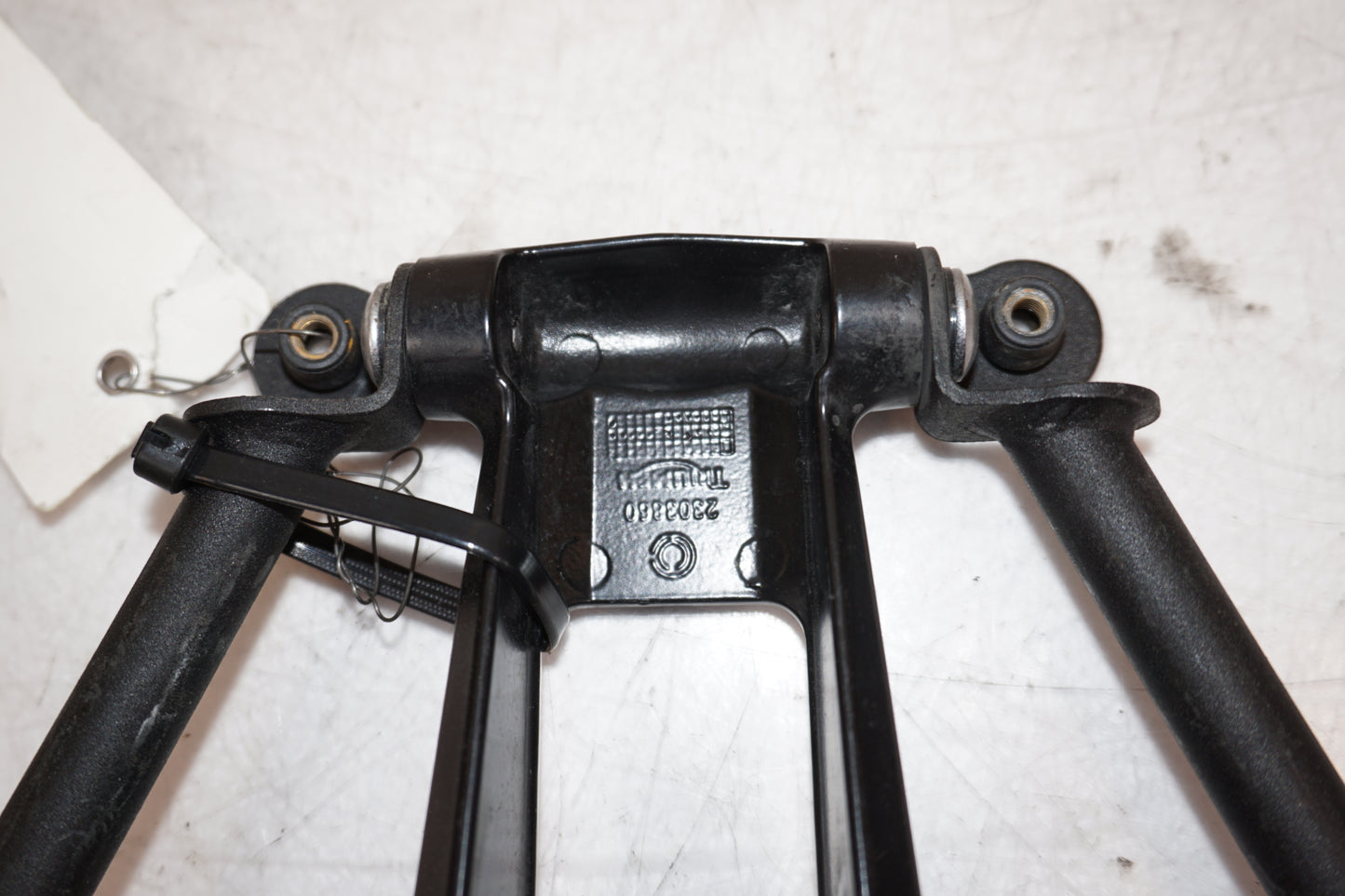 Snett nerifrån på Stag från en Triumph Tiger -2012 motorcykel.