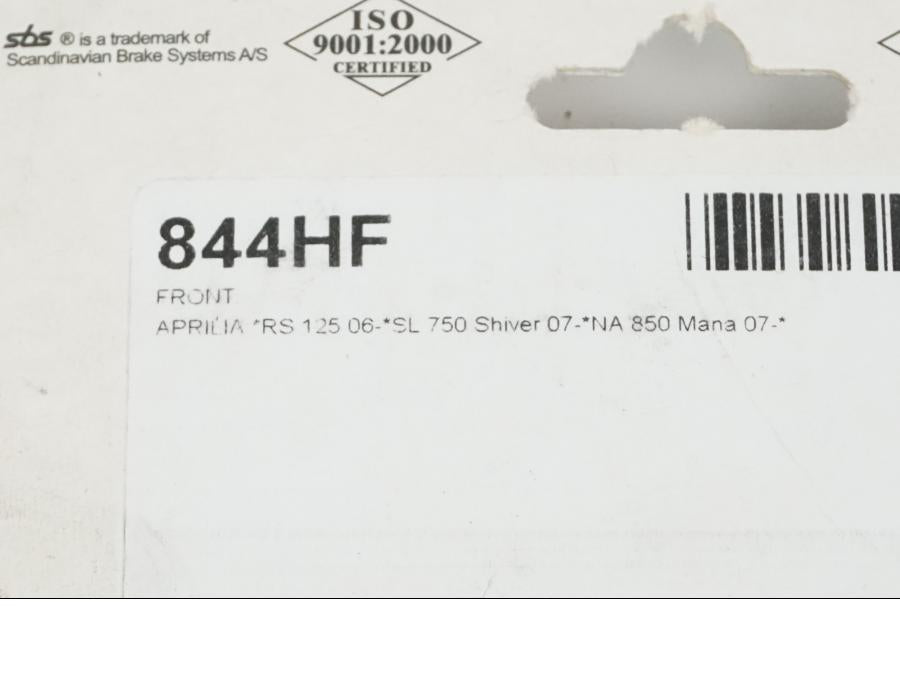 Höger sida på Bromsbelägg från en Aprilia RS 125 -2013 motorcykel.
