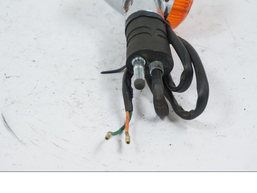 Snett uppifrån på Blinkers från en Honda VT 600 C -1995 motorcykel.