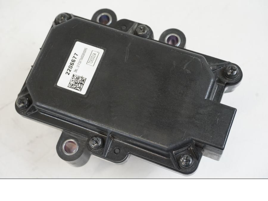 Snett uppifrån på Avgasspjällmotor från en Triumph Speed Triple -2021 motorcykel.