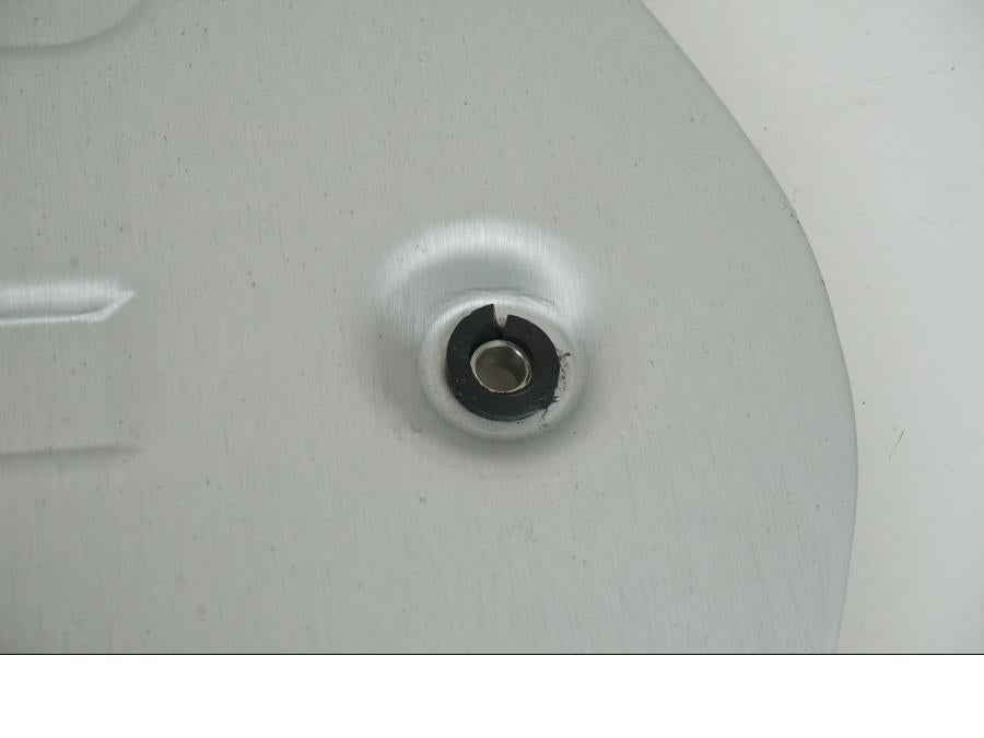 Snett uppifrån på Hasplåt från en BMW R 1250 GS -2018 motorcykel.