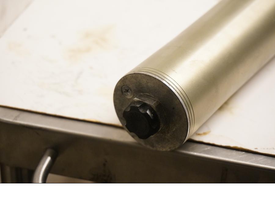 Snett uppifrån på Gaffelben från en Husaberg FE 02 -2004 motorcykel.