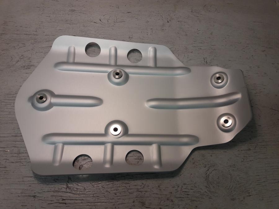 Baksidan på Hasplåt från en BMW R 1200 GS -2015 motorcykel.