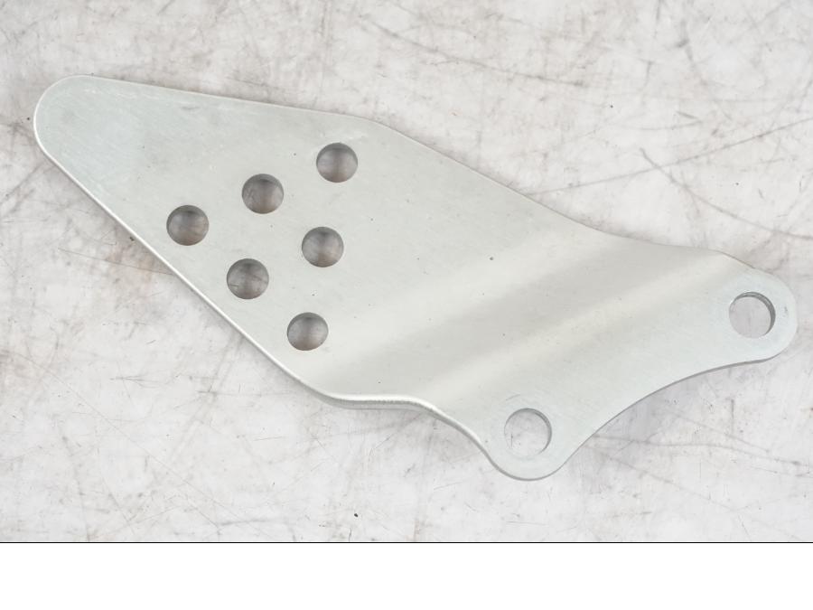 Snett uppifrån på Hälskydd från en Kawasaki ZX-6R -2006 motorcykel.