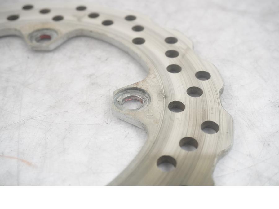 Vänster sida på Bromsskiva från en Kawasaki ZX-10R -2008 motorcykel.