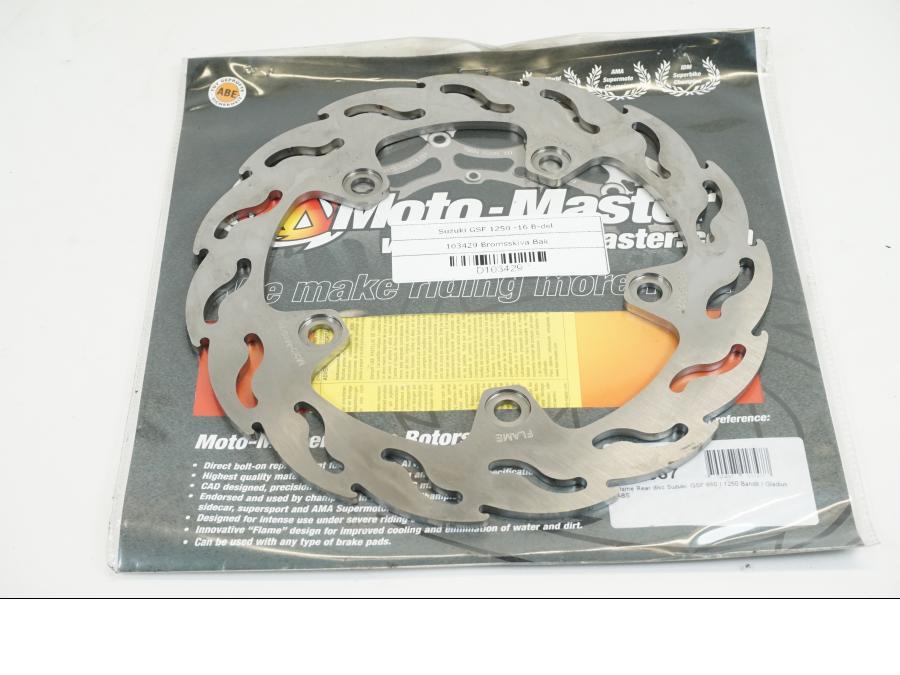 Höger sida på Bromsskiva från en Suzuki GSF 1250 -2016 motorcykel.