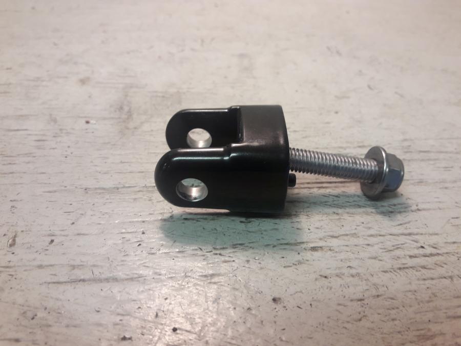 Baksidan på Fotpinnefäste från en Triumph Speed Twin -2019 motorcykel.