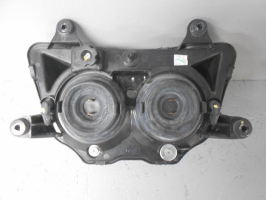 Baksidan på Strålkastare från en Kawasaki Ninja 250 -2008 motorcykel.