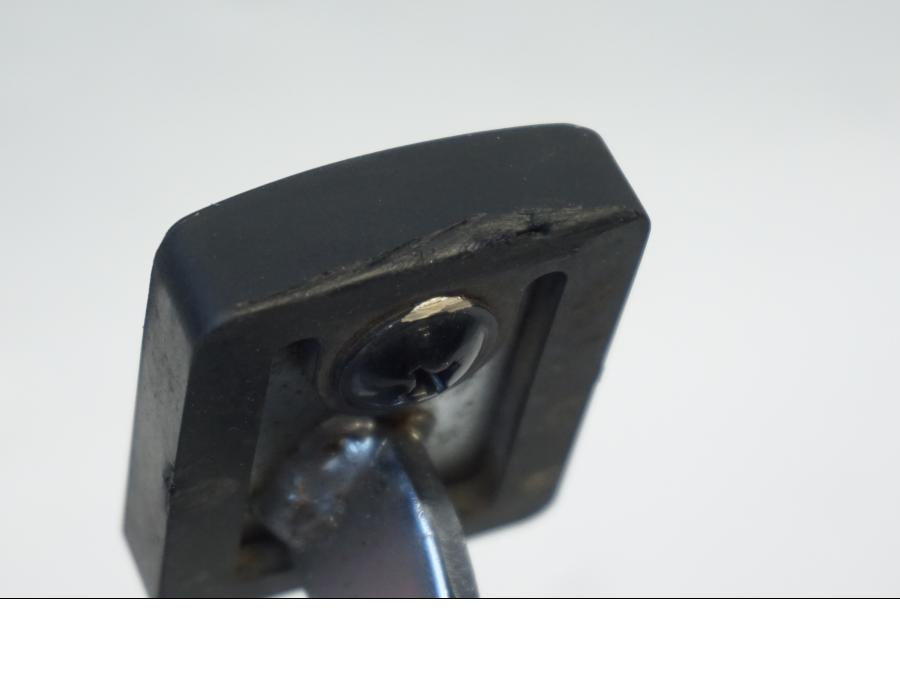 Snett uppifrån på Växelpedal från en Kawasaki VN 900 -2006 motorcykel.