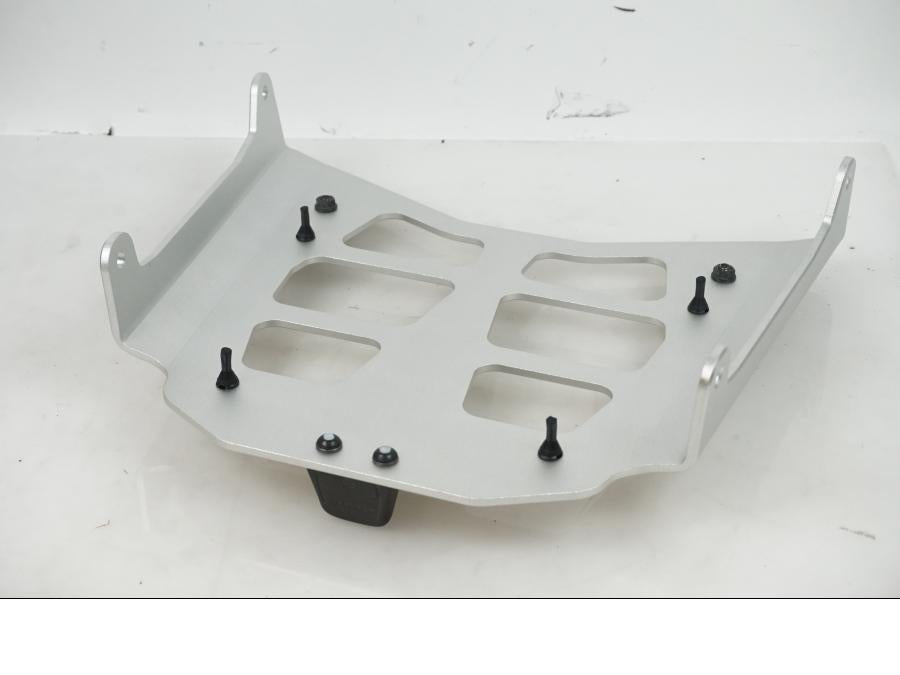 Snett uppifrån på Topboxplatta från en BMW R 1200 GS -2009 motorcykel.