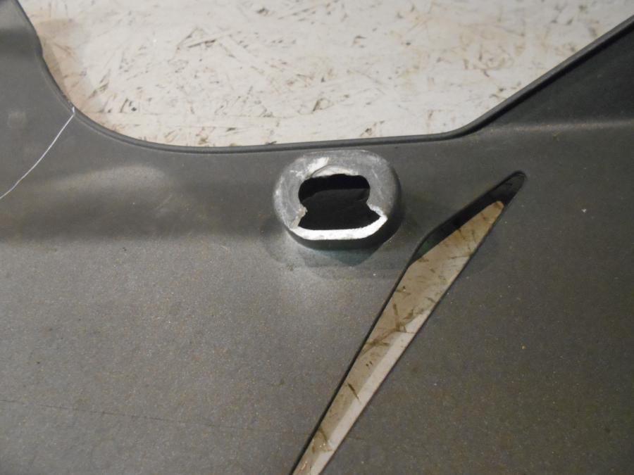 Snett uppifrån på Magkåpa från en Ducati 848 -2013 motorcykel.