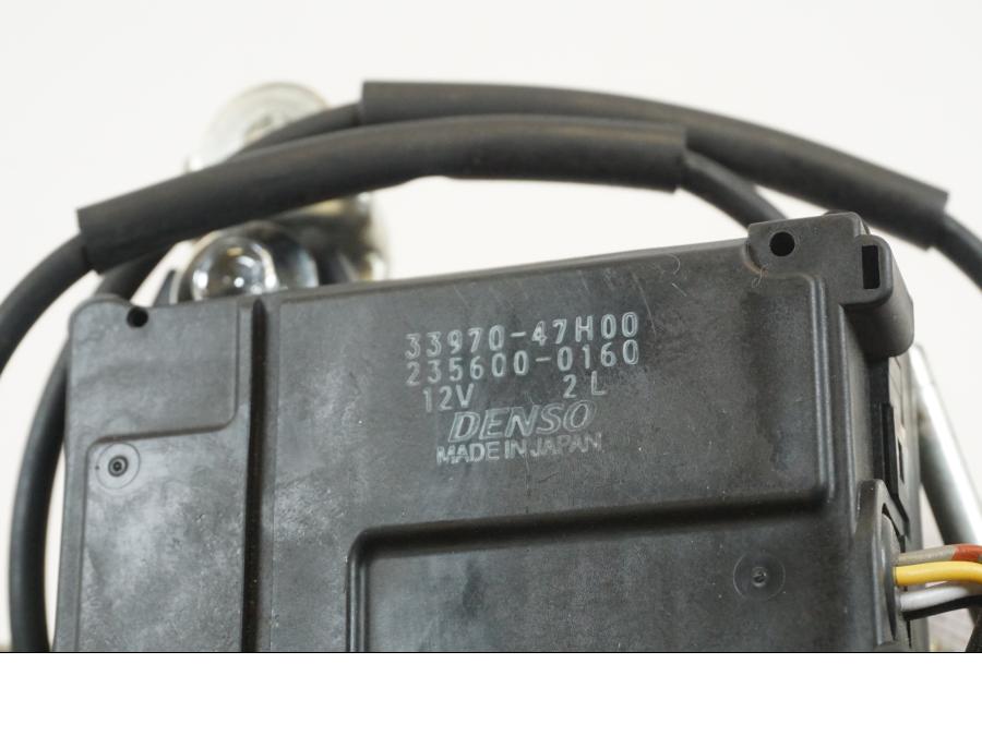 Snett uppifrån på Avgasspjällmotor från en Suzuki GSX-R 1000 -2009 motorcykel.