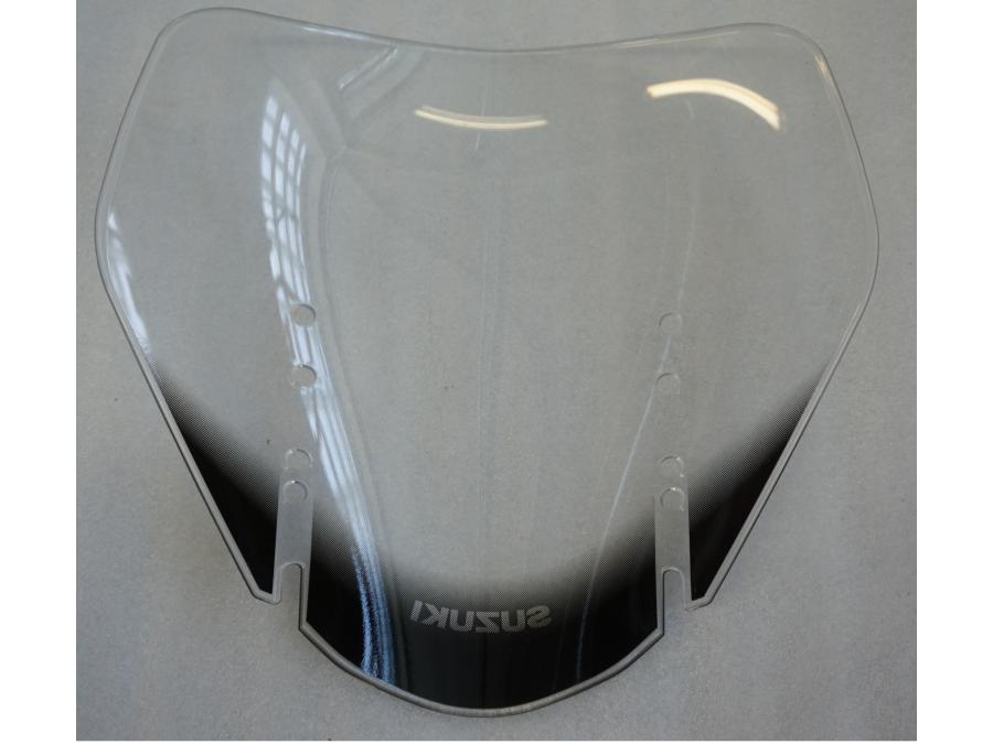 Vänster sida på Vindruta från en Suzuki DL 650 -2005 motorcykel.