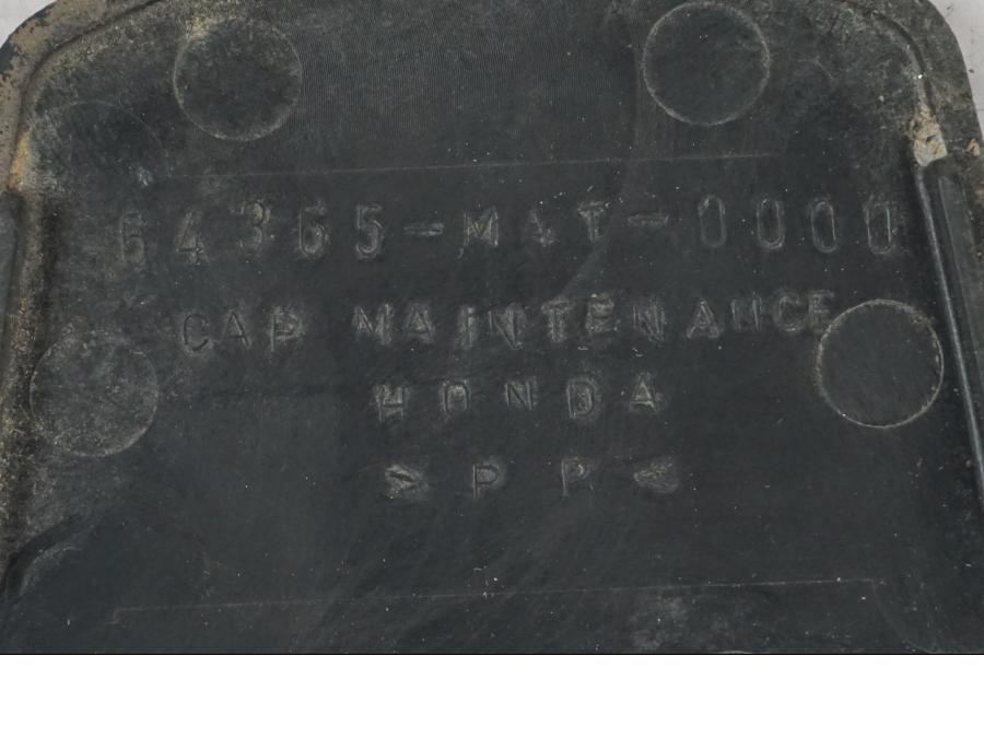 Snett uppifrån på Plast från en Honda CBR 1100 XX -1999 motorcykel.