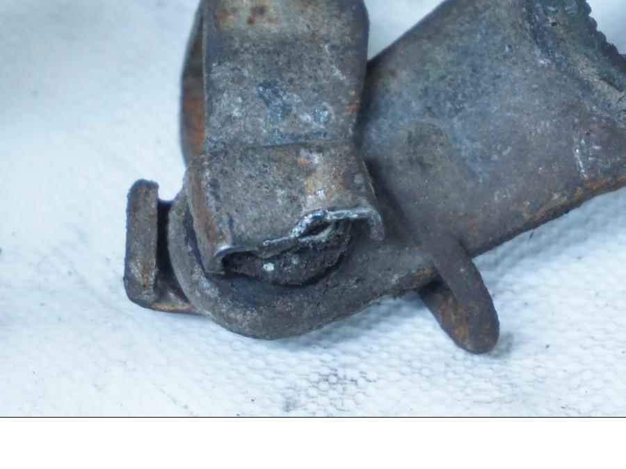 Snett uppifrån på Bromshuvudcylinder från en Honda XL 600 V -1994 motorcykel.