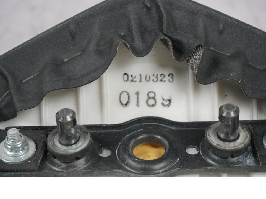 Snett uppifrån på Sadel från en Kawasaki ZX-10R -2008 motorcykel.