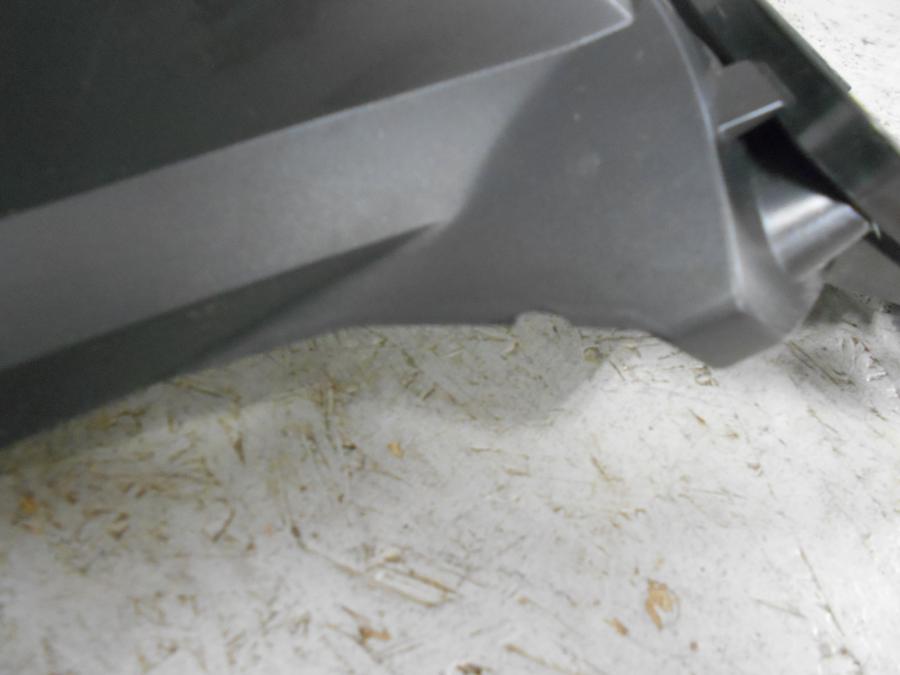 Snett uppifrån på Skylthållare från en Triumph Tiger 800 -2016 motorcykel.