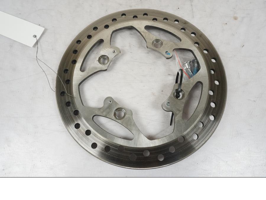 Höger sida på Bromsskiva från en Triumph Bonneville T120 -2021 motorcykel.