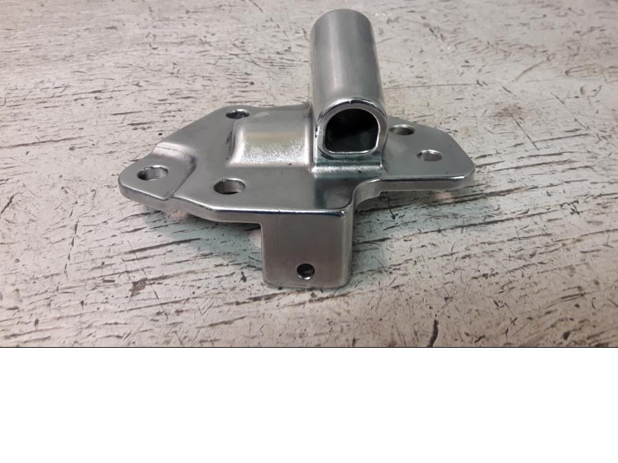 Baksidan på Sidostöd från en H-D Street Glide FLHX -2010 motorcykel.