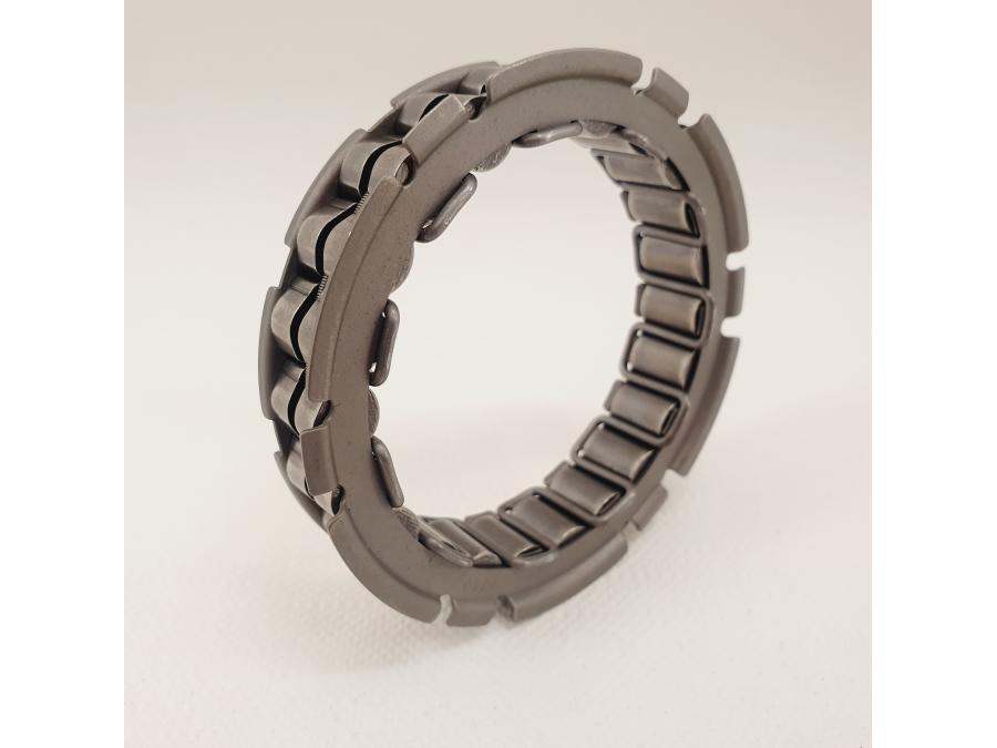 Snett nerifrån på Startkrans från en Kawasaki KLX 650 -1993 motorcykel.