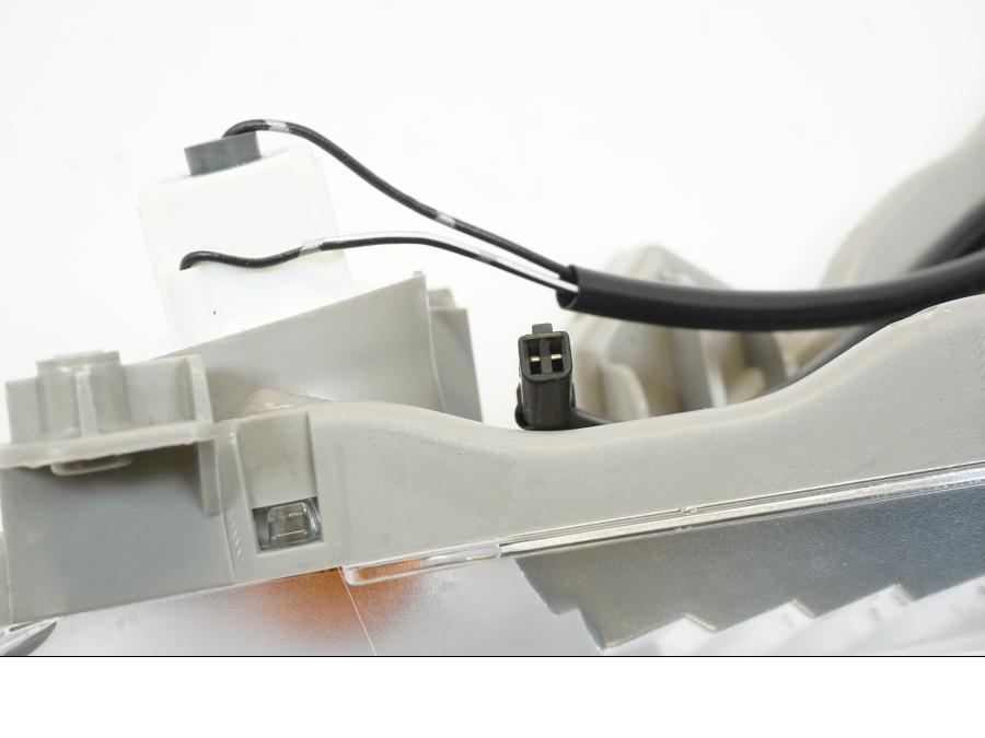 Snett uppifrån på Blinkers från en Suzuki GSX 1300 BK -2008 motorcykel.