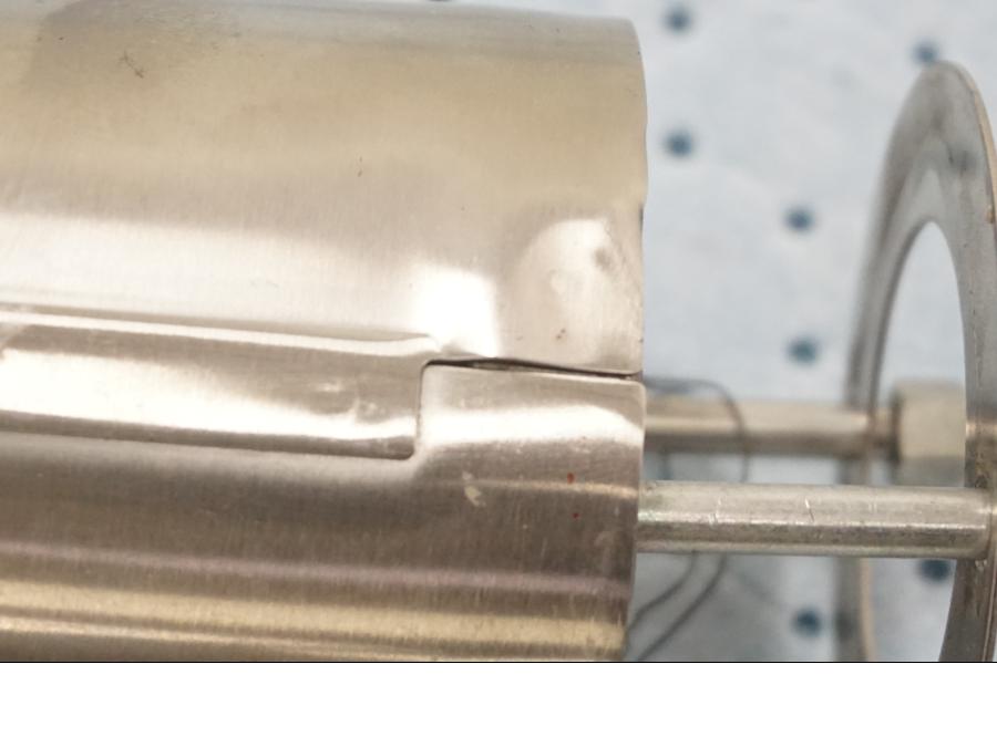 Snett uppifrån på Gaffeldekorrör från en Yamaha XV 1900 -2007 motorcykel.