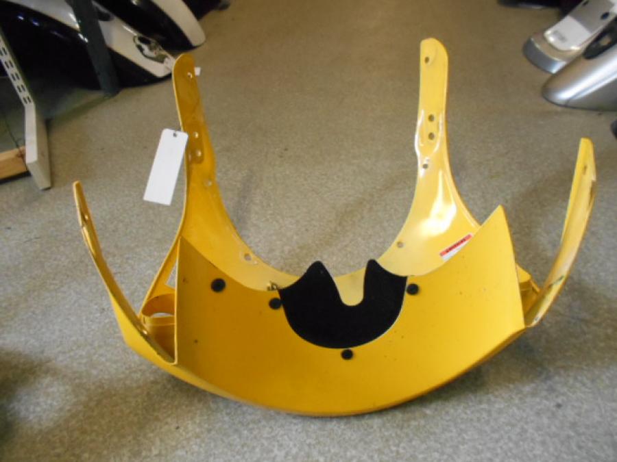 Snett uppifrån på Toppkåpa från en Suzuki GSX-R 600 -1999 motorcykel.