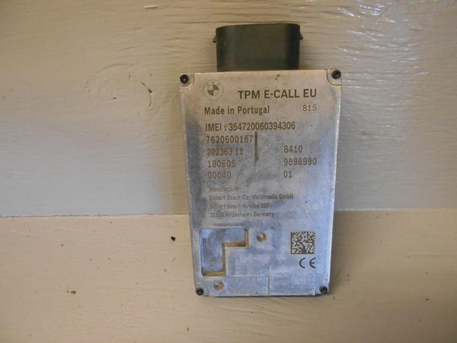 Baksidan på Antenn från en BMW R 1200 GSA -2018 motorcykel.