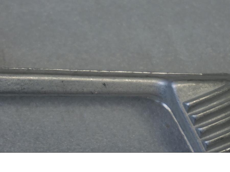 Snett uppifrån på Bromspedal från en Honda CBR 600 -2000 motorcykel.