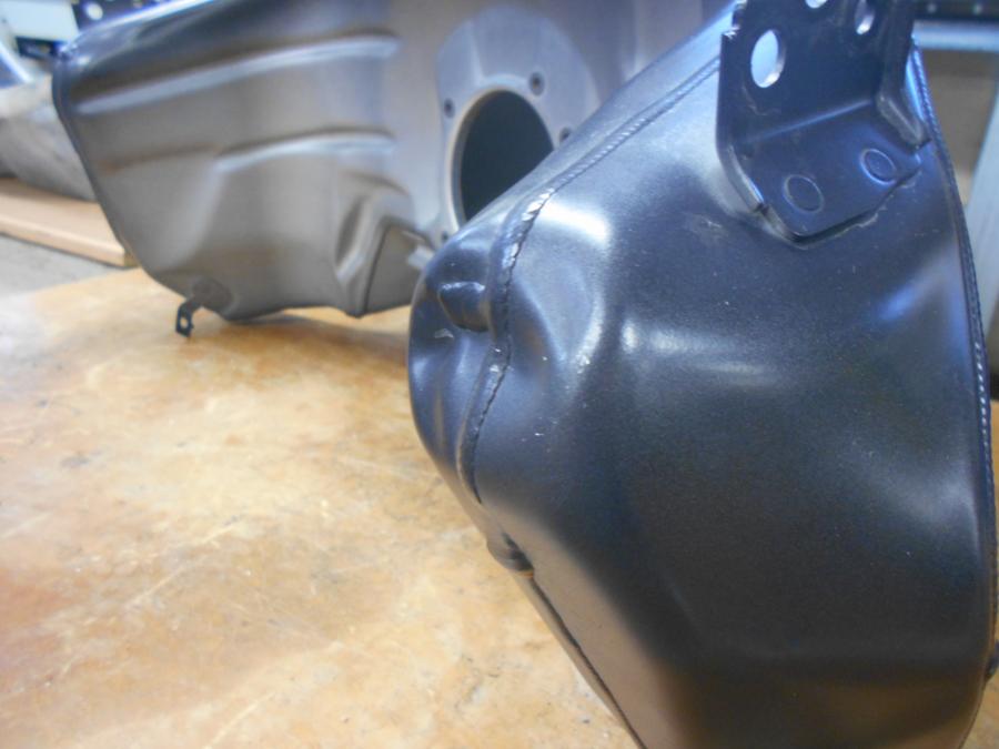 Snett uppifrån på Bensintank från en BMW R 1200 GSA -2017 motorcykel.