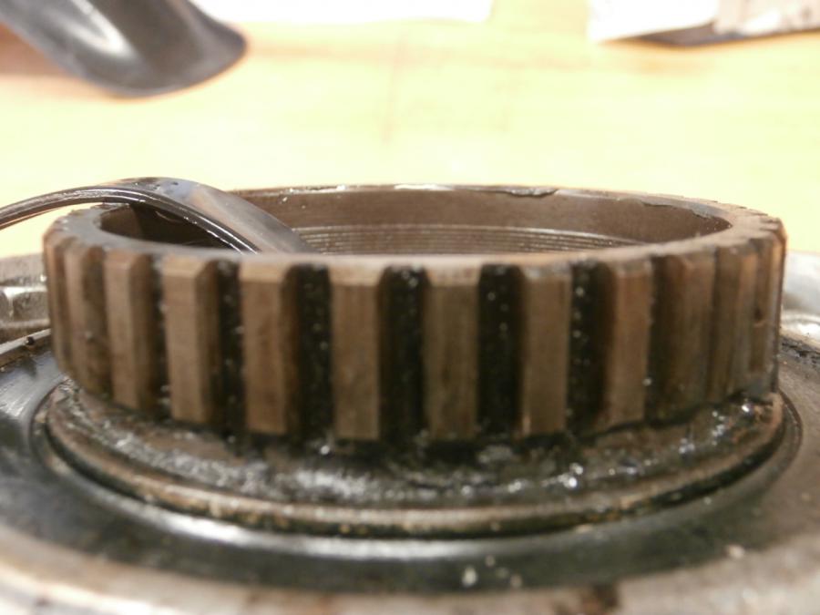 Vänster sida på Slutväxel från en Kawasaki VN 750 -1994 motorcykel.