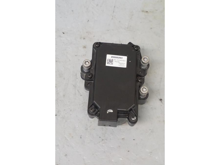 Baksidan på Avgasspjällmotor från en Aprilia Tuono V4R -2018 motorcykel.