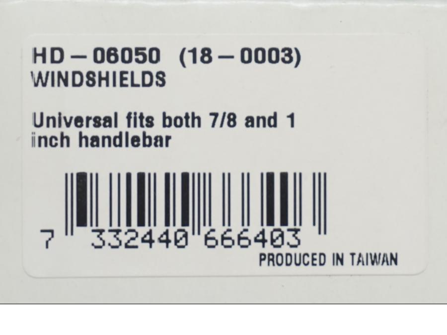 Extrabild2 på Vindruta från en H-D Harley diverse -2022 motorcykel.