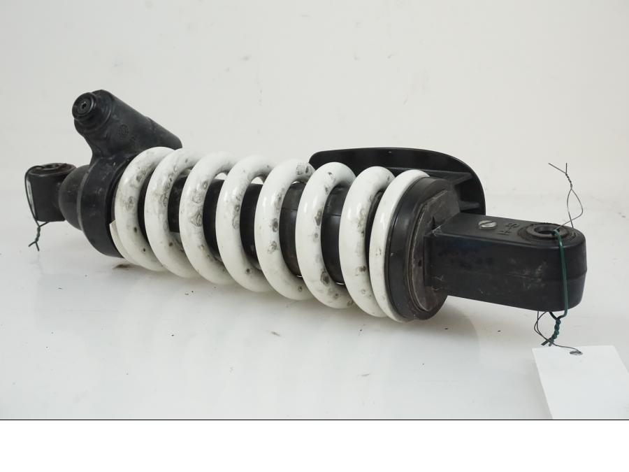 Snett uppifrån på Stötdämpare från en BMW R Ninet -2017 motorcykel.