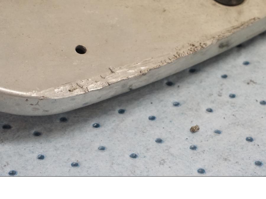 Snett nerifrÄn pÄ Fotplatta frÄn en Yamaha XV 1600 -1999 motorcykel.