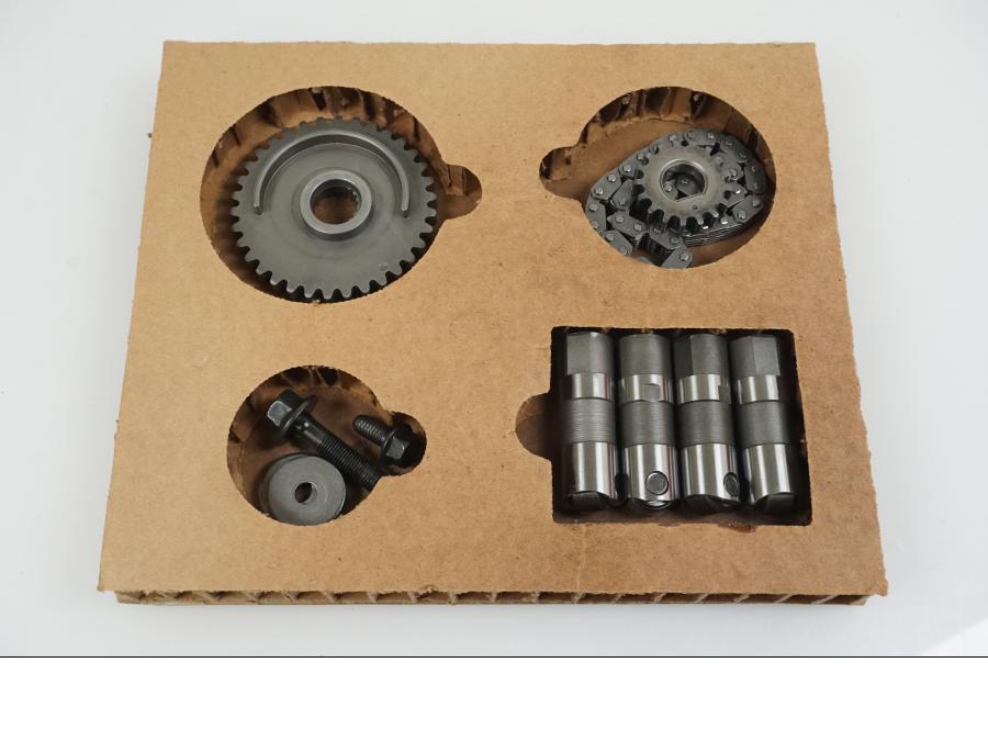 Höger sida på Motordelar från en H-D Softail -2005 motorcykel.