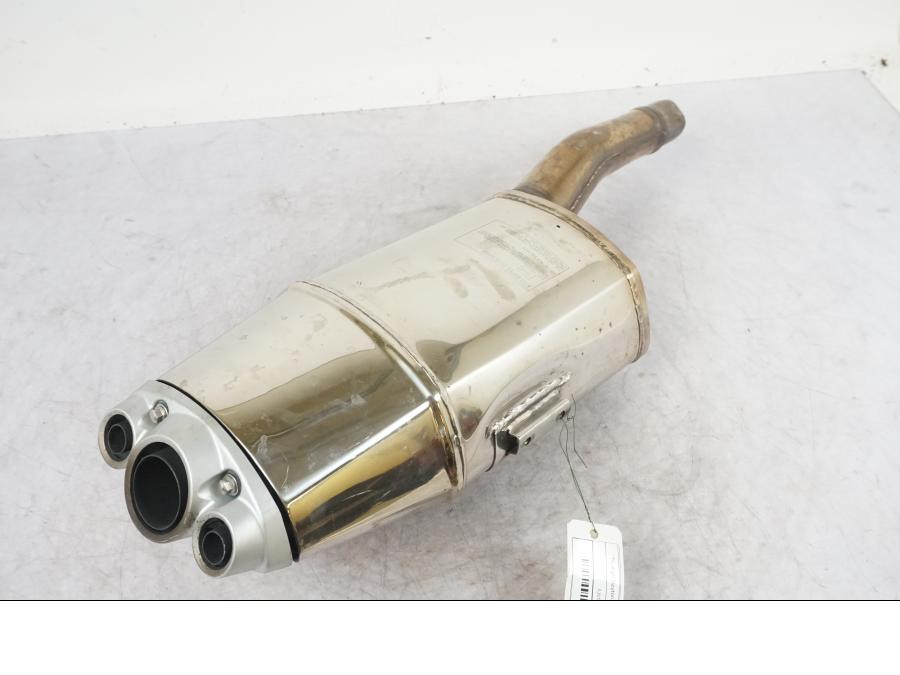 Snett uppifrÄn pÄ LjuddÀmpare frÄn en Triumph Daytona 675 -2009 motorcykel.