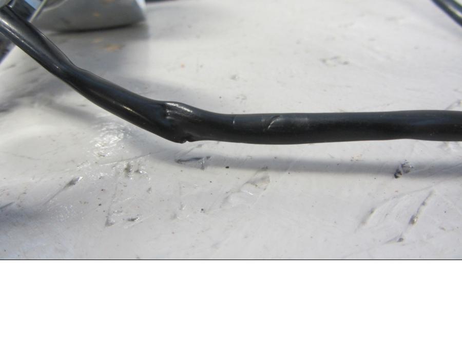 Snett uppifrån på Blinkers från en Triumph Thunderbird 1600 -2011 motorcykel.