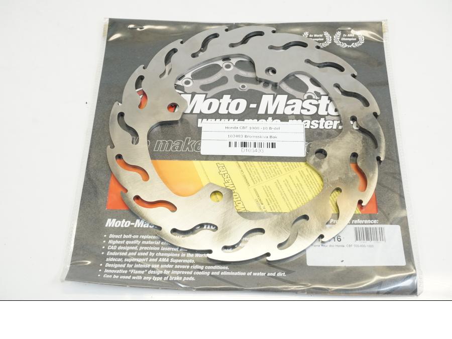 Baksidan på Bromsskiva från en Honda CBF 1000 -2010 motorcykel.
