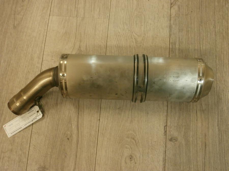 Baksidan pÄ LjuddÀmpare frÄn en Ducati 848 EVO -2011 motorcykel.