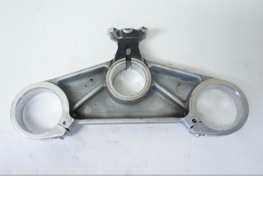 Vänster sida på Gaffelkrona från en Ducati 848 -2010 motorcykel.