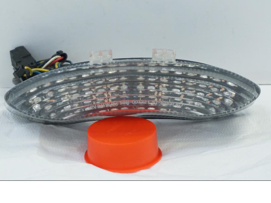 Höger sida på Baklampa från en Triumph Daytona 675 -2010 motorcykel.