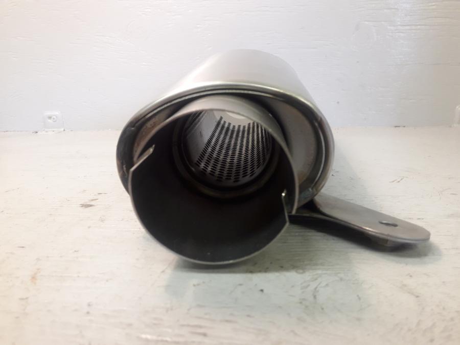 Vänster sida på Ljuddämpare från en BMW S 1000 RR -2010 motorcykel.