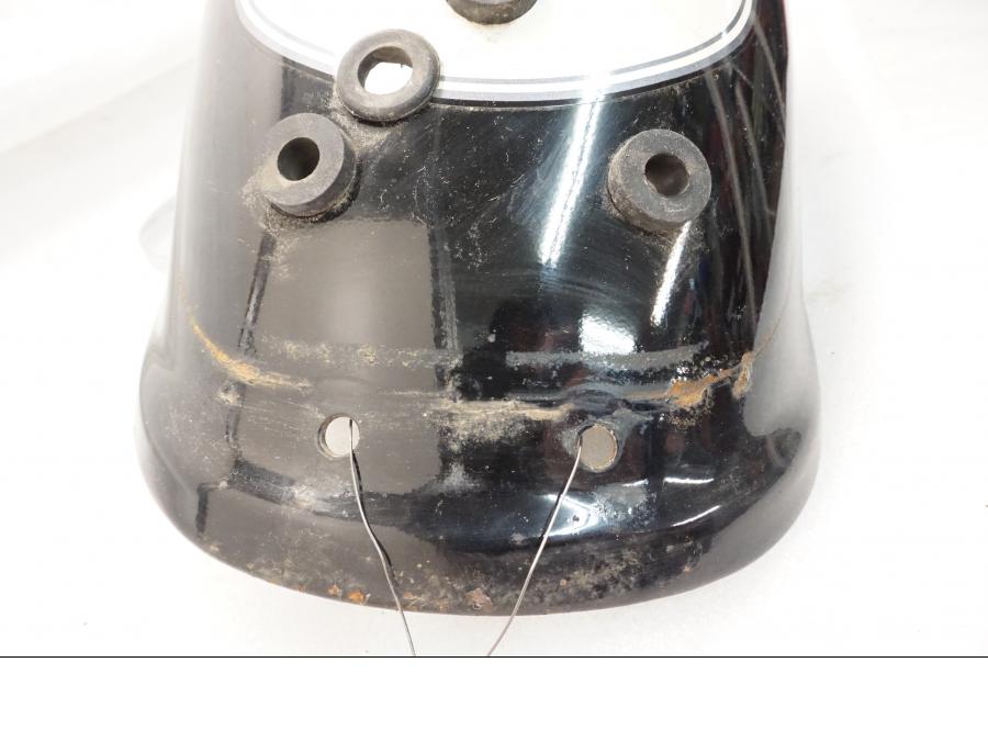 Snett uppifrån på Bakskärm från en Yamaha XV 1100 -1997 motorcykel.