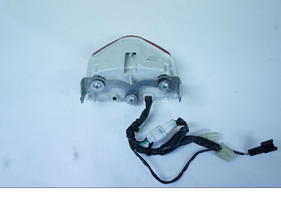 Snett uppifrån på Baklampa från en Suzuki GSX-R 750 -2009 motorcykel.